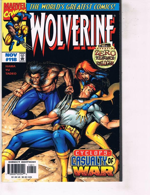 5 Wolverine Marvel Comic Books # 116 117 118 119 120 X-Men Jubilee Cyclops TW38