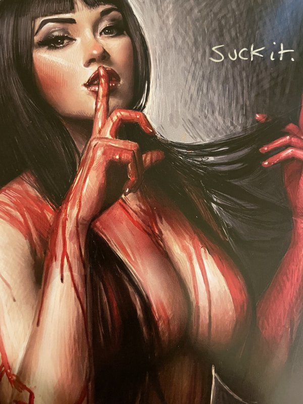 VAMPIRELLA #24 NATHAN SZERDY EXCLUSIVE SIGNED VIRGIN COVER COA LTD 200 NM+