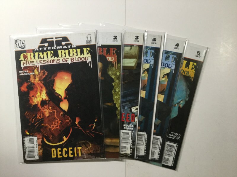 Crime Bible Five Lessons Of Blood 1-5 1 2 3 4 5 Lot Run Fine Fn 6.0 Dc Comics