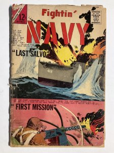 FIGHTIN’ NAVY 113 GD GOOD 2.0 COVER DAMAGE BRITTLE CHARLTON COMICS