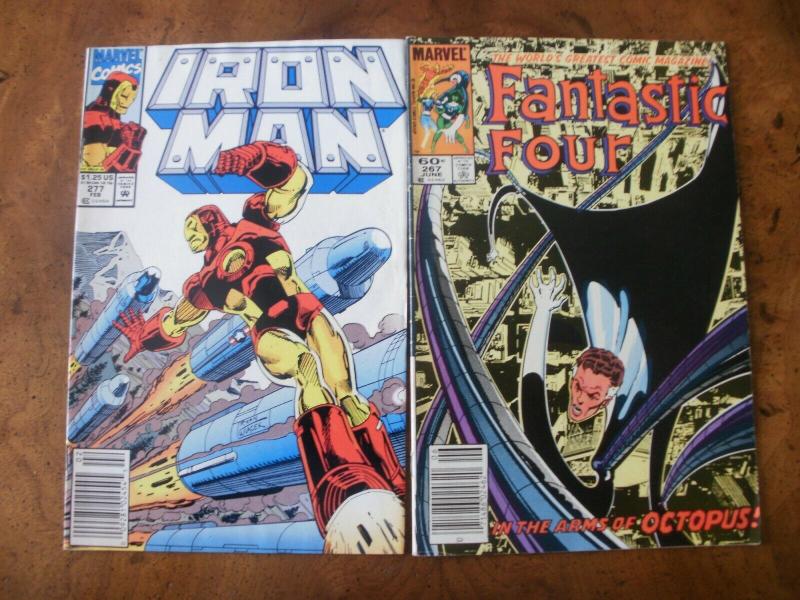 2 MARVEL Comic Book: IRON MAN #277 & FANTASTIC FOUR #267