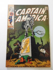 Captain America #113 (1969) GD/VG Condition tape pull fc