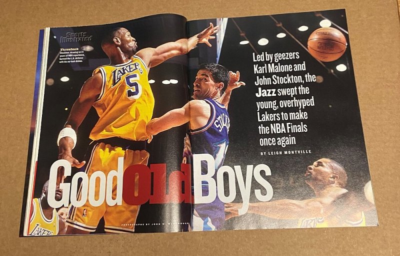 Sports Illustrated ( 7.0 FN/VFN )  John Stockton  /  June 1998