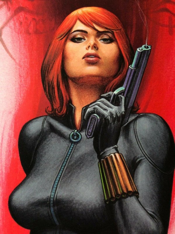 Avengers #1 Joseph Linsner EXCLUSIVE VIRGIN COVER Black Widow NM+