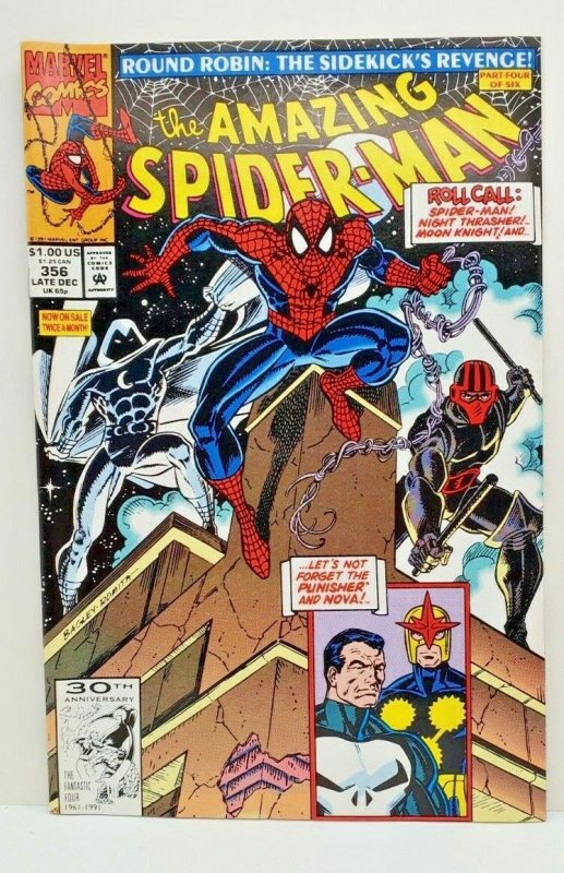 AMAZING SPIDER-MAN #356 1991   MARVEL COMICS   PUNISHER 