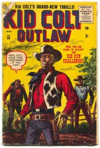 Kid Colt Outlaw #58 1956- John Severin cover- Atlas Western VG-