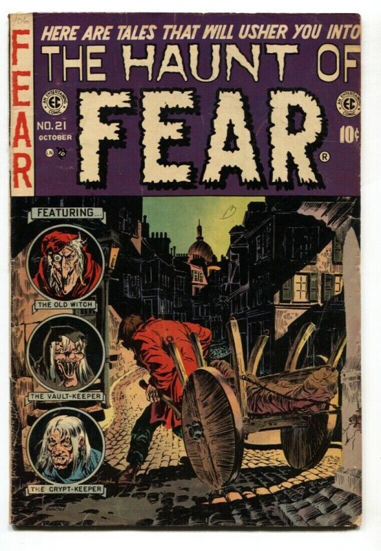 Haunt of Fear #21 1953  EC horror comic- Ingles-Jack Davis VG