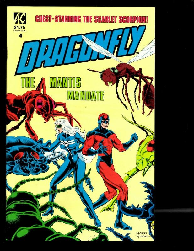 10 Comics Dragonflight Dragonfly # 1 2 3 4(2) 5 6 7 8 Superhero Fantasy JF16