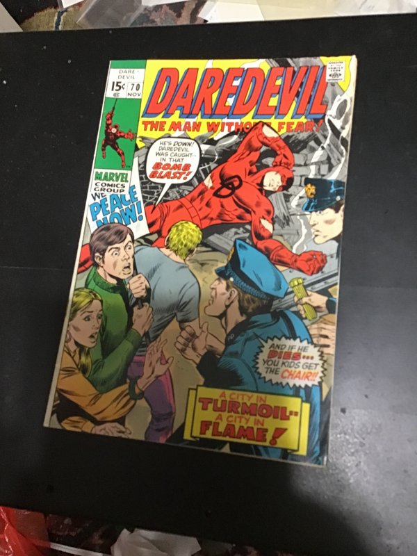 Z Daredevil #70 (1970) 1st The Tribune! Grade! FN/VF Wow!