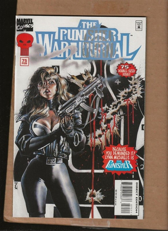 PUNISHER WAR JOURNAL #75 LYNN MICHAELS TEX HOMAGE COVER MARVEL 