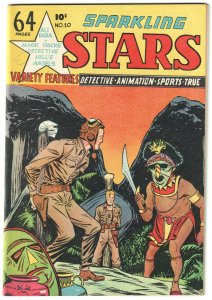 Sparkling Stars #10 (1946) High grade beauty! Witch Doctor cover!