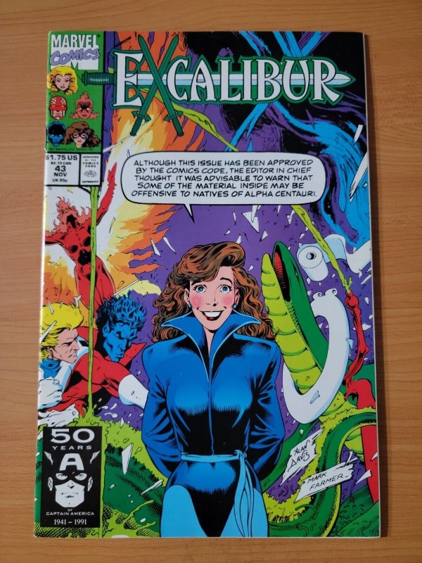 Excalibur #43 Direct Market Edition ~ NEAR MINT NM ~ 1991 DC Comics