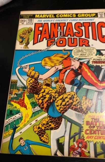Fantastic Four #133 (1973)thundra vs thing