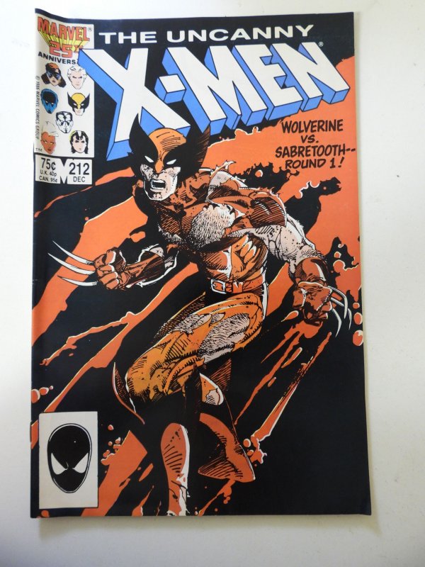 The Uncanny X-Men #212 (1986) FN- Condition