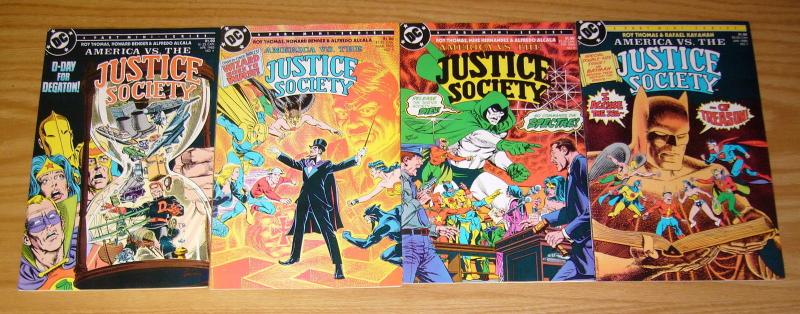 America vs the Justice Society #1-4 FN/VF complete series ROY THOMAS dc comics