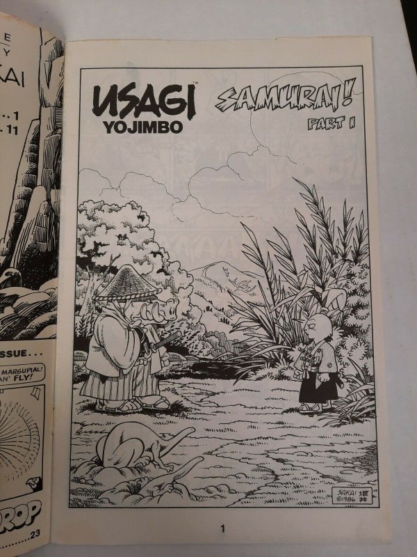 Sakai 1987 TMNT USAGI YOJIMBO #1 Fantagraphics Books, 2nd Print NICE SEE PICS!