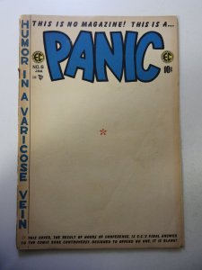 Panic #6 (1954) FR/GD Condition 2/3 book length cumulative spine split