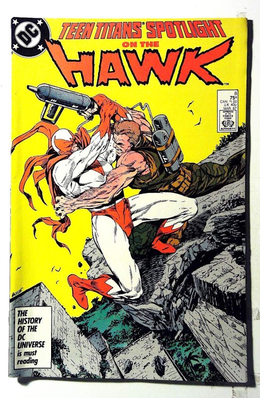 Teen Titans Spotlight (Hawk) #8 (1987) DC Comics 1st Print Comic Book