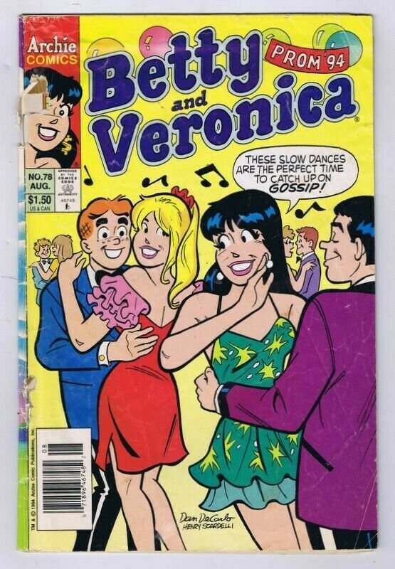 Betty and Veronica #79 ORIGINAL Vintage 1994 Archie Comics GGA Comic