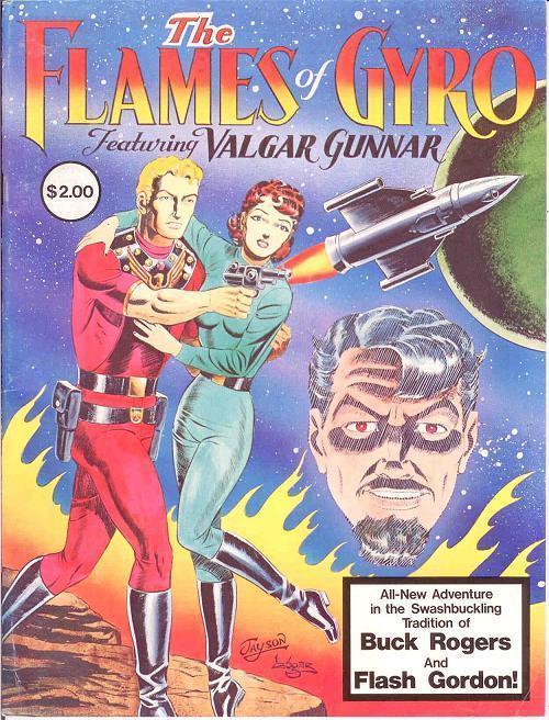 FLAMES OF GYRO 1 ( 2.00 cvrpr) VG-F SPACE OPERA A LA BU