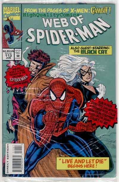 WEB of SPIDER-MAN #113, NM, X-men, Gambit, Black Cat, Cel, Still Sealed