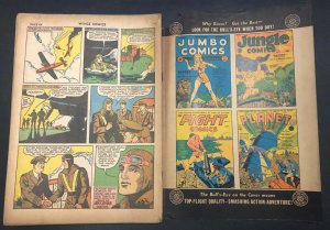 Wings Comics #3 - Suicide Smith WWII Aerial Battle (Grade 3.0) 1940