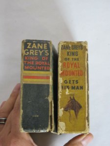 Lot of 2 Zane Grey Big Little Books King of the Royal Mounted Gets His Man 1936