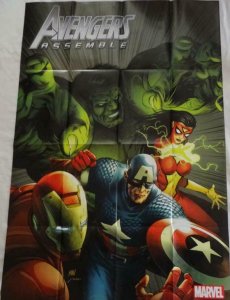 AVENGERS ASSEMBLE Promo Poster, 24 x 36, 2012, MARVEL, IRON MAN Unused 266