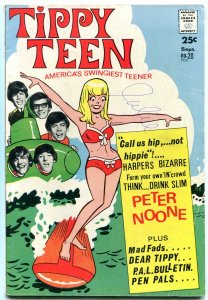 Tippy Teen #20 1968-Jefferson Airplane- Peter Noone- Surfing cover