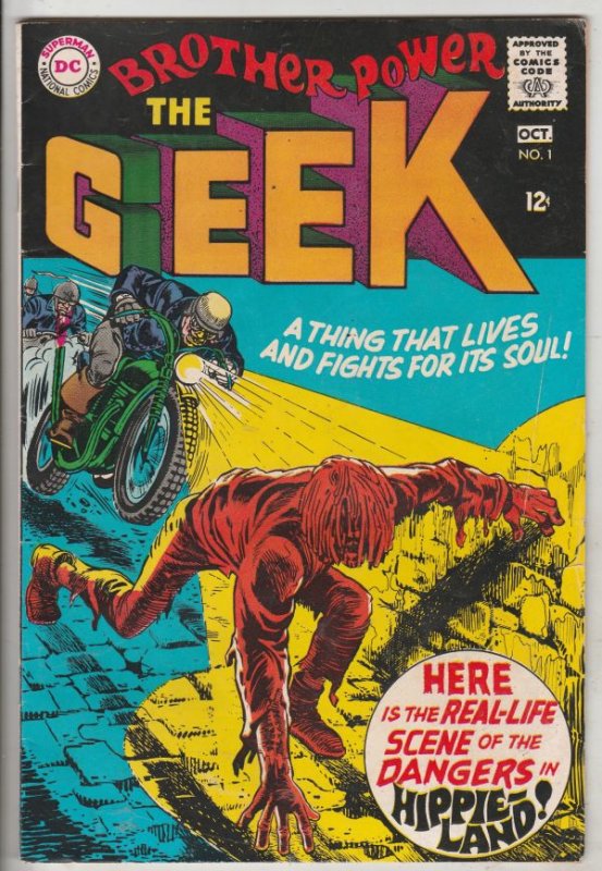 Brother Power the Geek #1 (Oct-68) FN+ Mid-Grade Brother Power the Geek