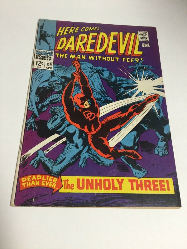 Daredevil 39 Fn Fine 6.0 Marvel Comics Silver Age