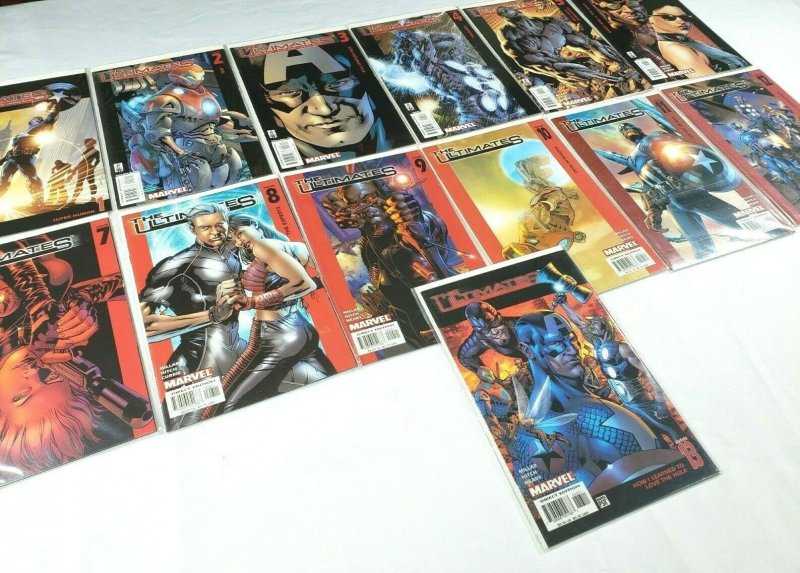 THE ULTIMATES #1-13 Full Run Marvel Comics 2002-04 Mark Miller Bryan Hitch