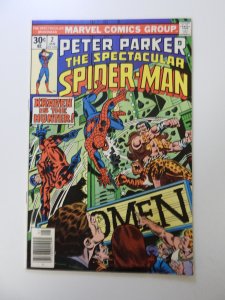 The Spectacular Spider-Man #2 (1977) FN+ condition overspray