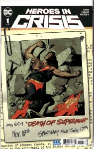 Heroes In Crisis #1 Sook Cover (2018) Heroes in Crisis