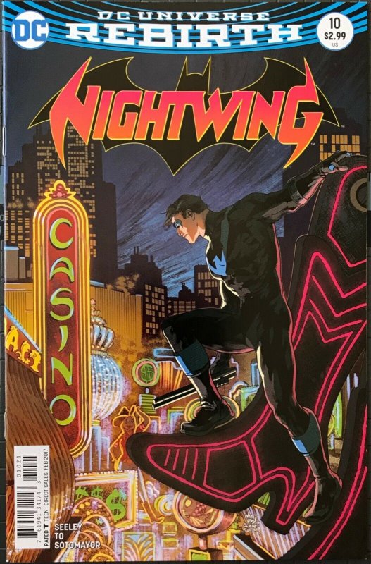 NIGHTWING Comic Issue 10 — Cover B Variant — 2017 DC Universe VF+ Dick Grayson