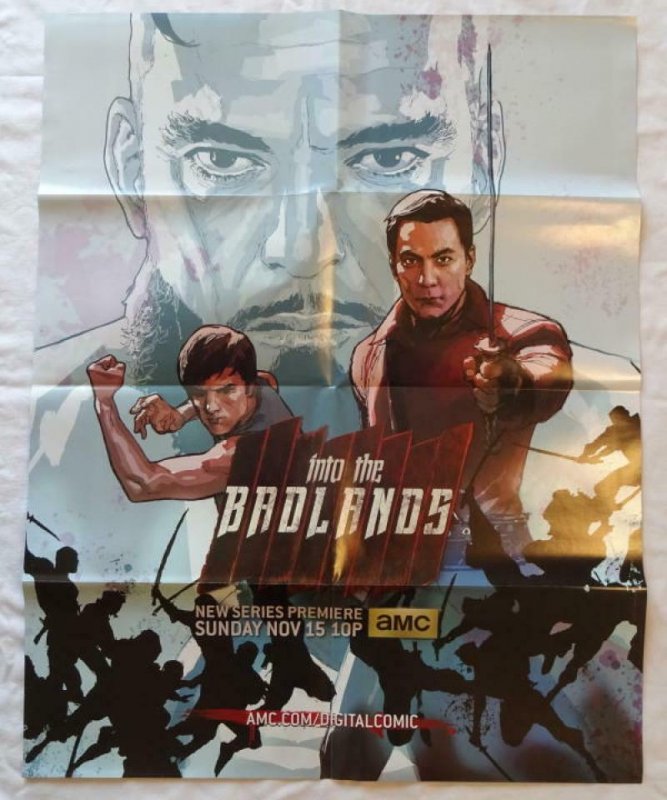 INTO THE BADLANDS Promo poster, 22 x 28, 2015, Martial Unused, 008