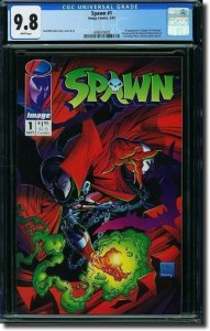 • Spawn #1 (1992) CGC 9.8 NM/MT 1st App Spawn! Todd McFarlane!  / SBD-01