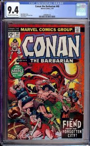 Conan the Barbarian #40 (Marvel, 1974) CGC 9.4