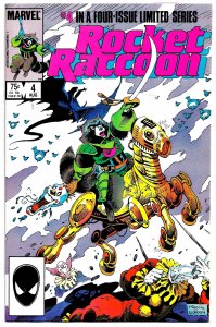 ROCKET RACCOON #1 - #4 (1985) 8.0 VF Full MiniSeries! Mike Mignola! Bill Mantlo!