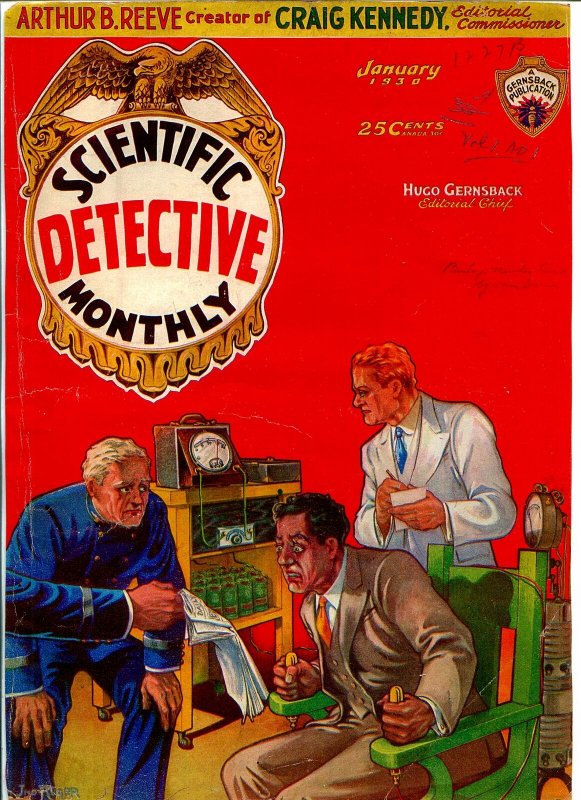 Scientific Detective Monthly #1 1/1930-1st issue-sci-fi mystery pulp-historic-P