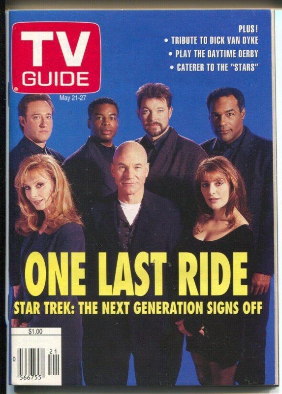 TV Guide 5/21/1994-Star Trek The Next Generation-Last Ride-NM