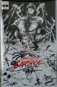 ABSOLUTE CARNAGE #1 & ABSOLUTE CARNAGE VS. DEADPOOL SIGNED BY TYLER KIRKHAM wCOA