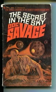 DOC SAVAGE-THE SECRET IN THE SKY-#20-ROBESON-G- JAMES BAMA COVER- G 