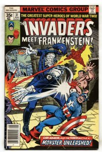 The Invaders #31--1977-- comic book--FRANKENSTEIN cover