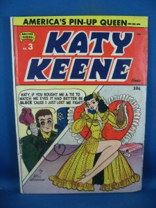 KATY KEENE 3 VG VG+ PAPER DOLLS INTACT 1951