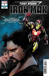 Tony Stark Iron Man #1 Classic Red & Gold Armor Variant (Marvel, 2018) NM