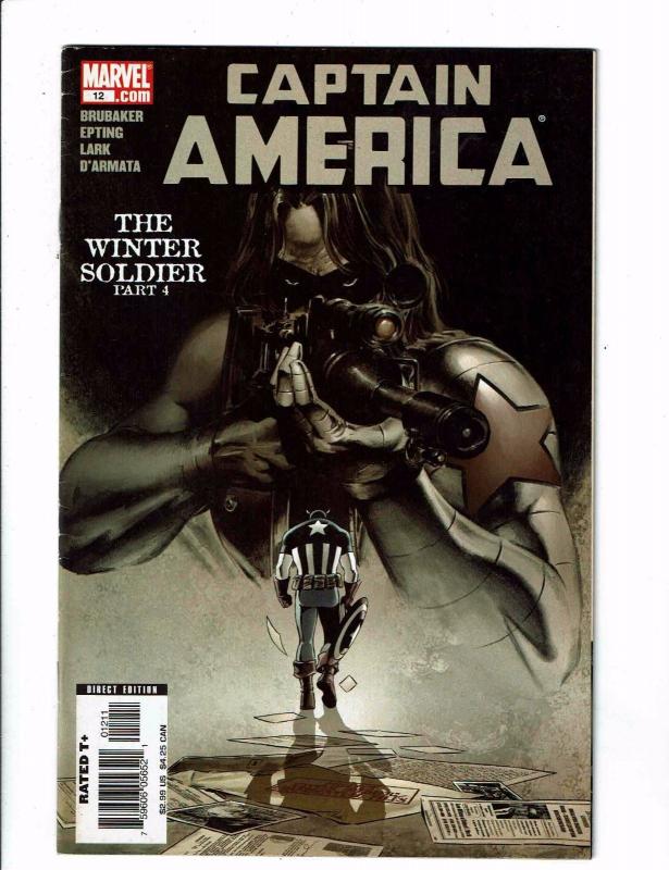 Captain America # 12 FN 1st Print Marvel Comic Book Winter Soldier Part 4 J121