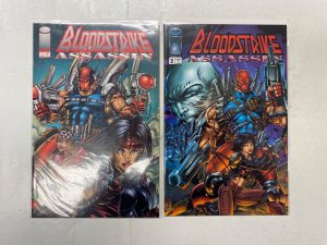 5 IMAGE comic book BloodStrike Brutalists Assassin #0 1 2 BattleStone 52 KM41