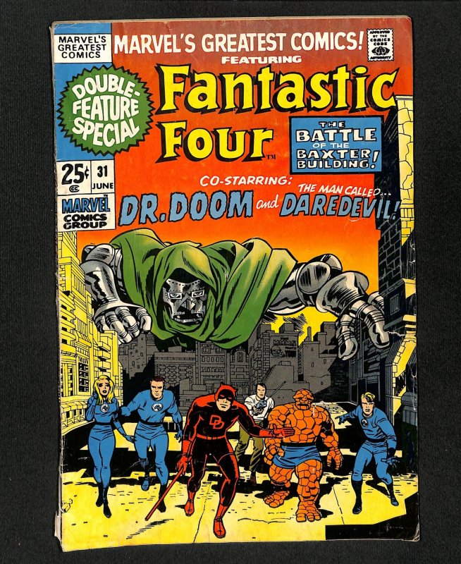 Marvel's Greatest Comics #31 Dr. Doom and Daredevil!