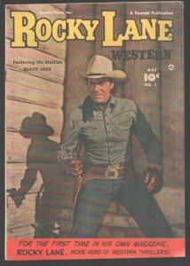 Rocky Lane Western #1-1949-Fawcett-1st issue-B-Western movie photo cover-1st ...